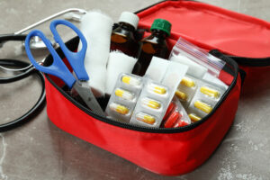 Regulation 3 first aid kit items