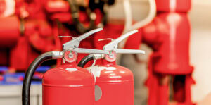 Extinguishers as part of the fire safety legal requirements.