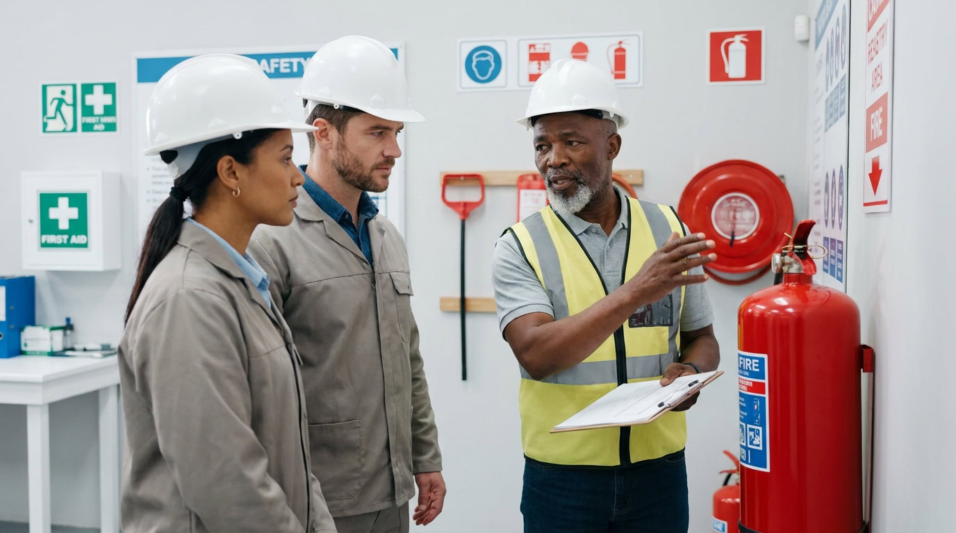 Illustration: The core components of a health and safety management system